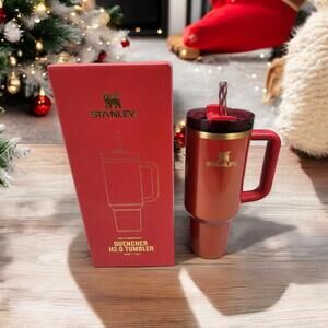 STANLEY SCARLET TINSEL RED 40OZ LIMITED EDITION BRAND NEW READY TO SHIP!🎁🎁🎁